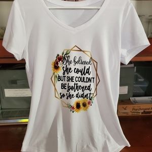Hand Sublimated Tee- She Believed